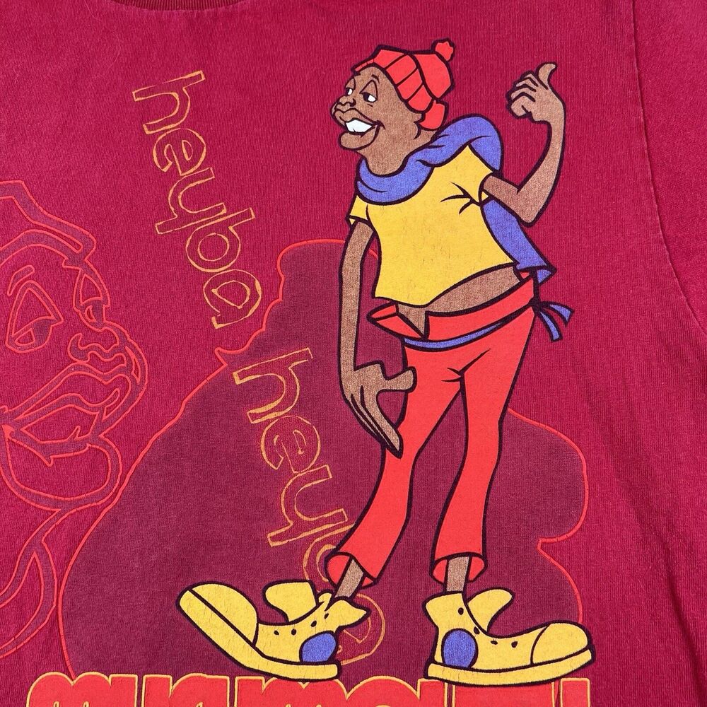 Vintage Fat Albert Mushmouth Shirt Men’s Large Red Short Sleeve Graphic Print - Picture 5 of 16